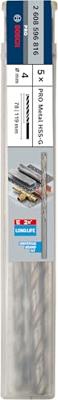 Bosch Accessoires Metaalboren HSS-G, DIN 340 4 x 78 x 119 mm 5st - 2608596816 Bosch Accessoires Metaalboren HSS-G, DIN 340 4 x 78 x 119 mm 5st - 2608596816
