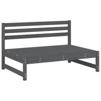 2-delige Loungeset massief grenenhout grijs - thumbnail