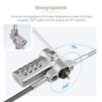 StarTech.com 25-Pack Universeel Laptop Kabelslot 2m, Geserialiseerde Security Kabel, Compatibel met Noble Wedge®/Nano/K-Slot - thumbnail