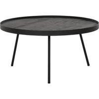 DTP Home Salontafel 'Saturnus' Teakhout, 60cm, kleur Zwart - thumbnail