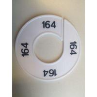 Maatring 9cm wit/zwart 164 - thumbnail