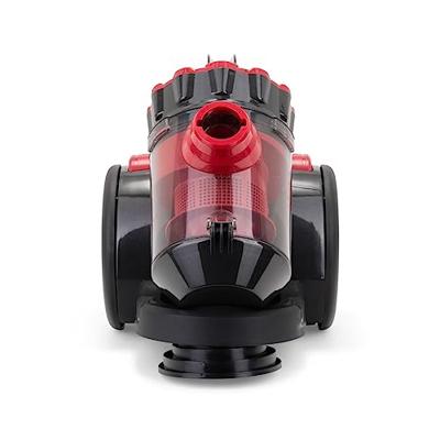 Zakloze multi-cycloon stofzuiger - LIVOO DOH105R - 700 W - 2 L - 78 dB - Wasbaar filter - 2-in-1 mondstuk - Rood / Zwart - thumbnail