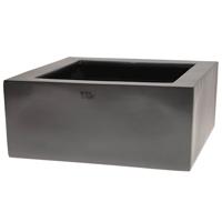 Montana shiny grey H15 x B33 x D33 cm - thumbnail