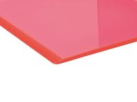 Boekensteun maul 10x10x13cm acryl neon rood - thumbnail