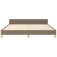 Bedframe zonder matras stof taupe 160x200 cm - thumbnail