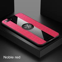 Voor OPPO A5 XINLI stiksels doek Textue schokbestendig TPU beschermhoes (rood) - thumbnail