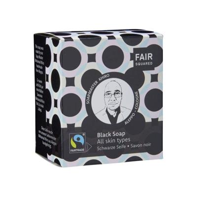 Fair Squared Zeepblok - black soap
