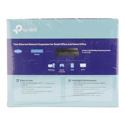 TL-SF1016D 16-Port 10100Mbps Desktop Switch - Switch - 16 x 10100 - desktop