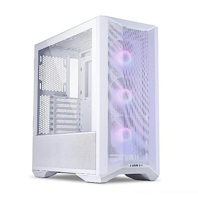 Lian Li LANCOOL II Mesh C RGB Snow Edition Midi-tower PC-behuizing, Gaming-behuizing Wit 3 voorgeïnstalleerde LED-ventilators, Zijvenster, Stoffilter Lian Li LANCOOL II Mesh C RGB Snow Edition Midi-tower PC-behuizing, Gaming-behuizing Wit 3 voorgeïnstalleerde LED-ventilators, Zijvenster, Stoffilter