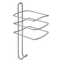 Metaltex Onda Haardrogerhouder 10x10x25 cm Zilver - thumbnail