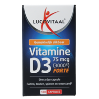 Vitamine D3 75mcg 120 Capsules - thumbnail