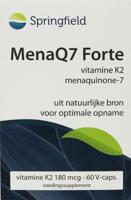 Springfield MenaQ7 Forte vitamine K2 180 mcg 60 Vegetarische capsules - thumbnail