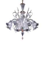 De Majo - 7056 K8 Kroonluchter mat zilver - thumbnail