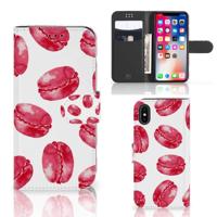 Apple iPhone X | Xs | Book Cover | Pink Macarons - thumbnail
