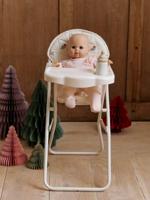 Hoge kinderstoel voor poppen ecru - thumbnail