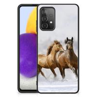 Samsung Galaxy A72 (5G/4G) Dierenprint Telefoonhoesje Paarden - thumbnail