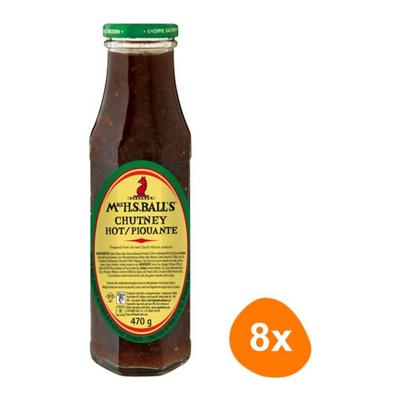 Mrs H.S. Ball's - Chutney Hot - 8x 470g