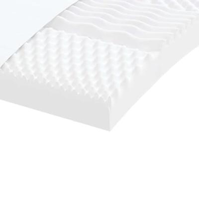 Schuimmatras voor kinderen 7 zone hardheid 20 ILD 80x160 cm wit
