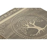 Doos-Juwelenkistje Home ESPRIT Wit Champagne Hout Aluminium 18 x 18 x 6 cm - thumbnail