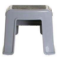 Opstapje - DREAMBABY - 2 Up - Antislip en gestructureerd - Tot 80 kg voor kinderen en volwassenen - Grijs en Zwart - thumbnail