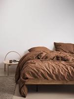 Marc O'Polo Valka Warm pecan dekbedovertrek - thumbnail