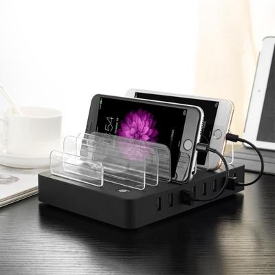 Multifunctionele 96W DC5V / 19.2A (Max) Output 8 poorten USB afneembare Charging Station Smart lader voor iPad Tablets iPhone Galaxy Huawei Xiao