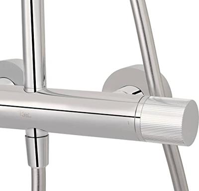 Ben Engraved Line regendoucheset Ø25cm chroom