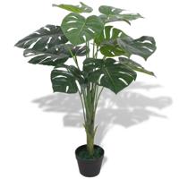 VidaXL Kunst monstera plant met pot 70 cm groen - thumbnail