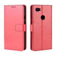 Retro Crazy Horse textuur horizontale Flip lederen case voor Google pixel 3XL lite met houder & kaartsleuven & fotolijstjes (rood) - thumbnail