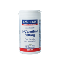 Lamberts L-Carnitine 500mg 60 Vegetarische capsules - thumbnail