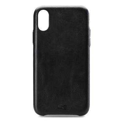 Senza Pure Leather Cover Apple iPhone Xs Max Deep Black