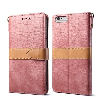 Lederen beschermhoes voor iPhone 6 plus & 6s plus (roze) Lederen beschermhoes voor iPhone 6 plus & 6s plus (roze)