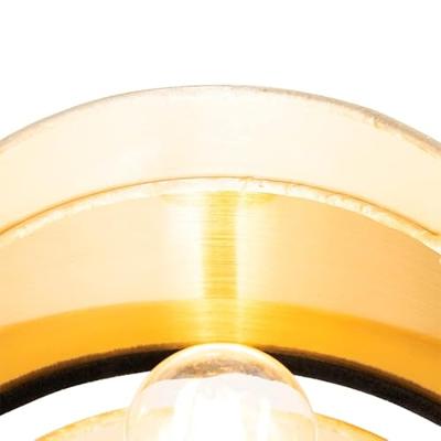 QAZQA Moderne tafellamp zwart met goud - Elif