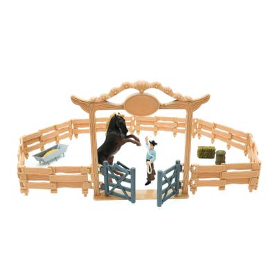 Mojo farmland western ranch met paard en cowboy speelset - 380064 Mojo farmland western ranch met paard en cowboy speelset - 380064