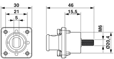 Phoenix Contact 1106304 Connector Totaal aantal polen: 1 1 stuk(s) Phoenix Contact 1106304 Connector Totaal aantal polen: 1 1 stuk(s)