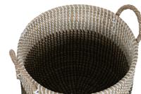 Basket spelset Home ESPRIT Wit Zwart Natuurlijk (2 Onderdelen) - thumbnail