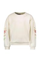 Like Flo Zomer sweater meisjes Off wit - embroidery op mouw - thumbnail