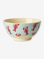 Kom van melamine met krab RICE print 700 ml hemelsblauw - thumbnail