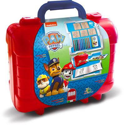 Multiprint Paw patrol reis stempel- en kleurkoffer