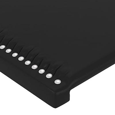 Hoofdborden 2 st 100x5x78/88 cm kunstleer zwart - thumbnail
