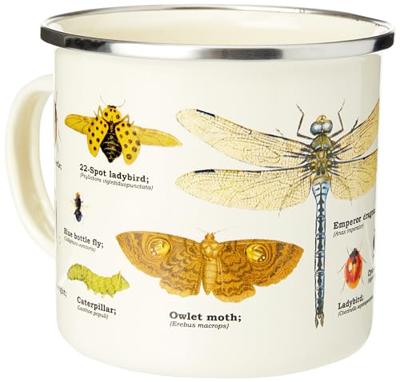 Gift Republic Insects - Emaille Mok Gift Republic Insects - Emaille Mok