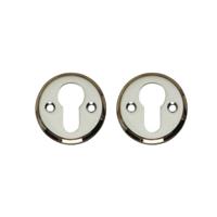 Intersteel rozetten met profielcilindergat schroefgat 50x5mm - chroom - thumbnail