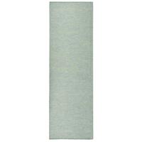 VidaXL Buitenkleed platgeweven 80x250 cm turquoise - thumbnail