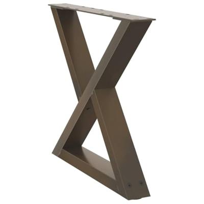 Salontafelpoten 2 st 60x(42-43,3) cm staal naturel Salontafelpoten 2 st 60x(42-43,3) cm staal naturel