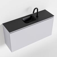 MONDIAZ OLAN 100cm toiletmeubel cale. LEX wastafel urban midden 1 kraangat - thumbnail