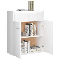 vidaXL Dressoir 60x30x75 cm spaanplaat wit - thumbnail