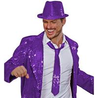 Paarse stropdas paillet - thumbnail