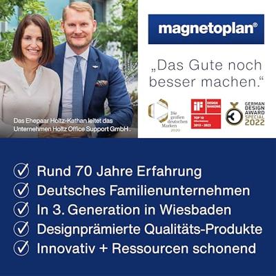 magnetoplan Magneet (Ø x h) 34 mm x 12.5 mm Rond Wit 10 stuk(s) 1665000