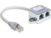 Delock 65441 RJ45-poortverdubbelaar 1 RJ45-stekker > 2 RJ45-aansluitingen (1x Ethernet, 1x ISDN) - thumbnail