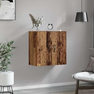 Wandkast Wandgemonteerd Oud hout 60 x 31 x 60 cm Bewerkt hout Wandkast Wandgemonteerd Oud hout 60 x 31 x 60 cm Bewerkt hout